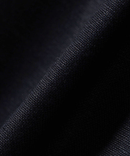 SHIPS Primary Navy Label:麻 レーヨン イージー パンツ