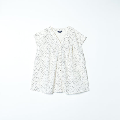 21:GEORGETTE TUCK BTN SHIRTS