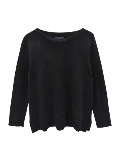 NL:SILK BOAT NECK KNIT