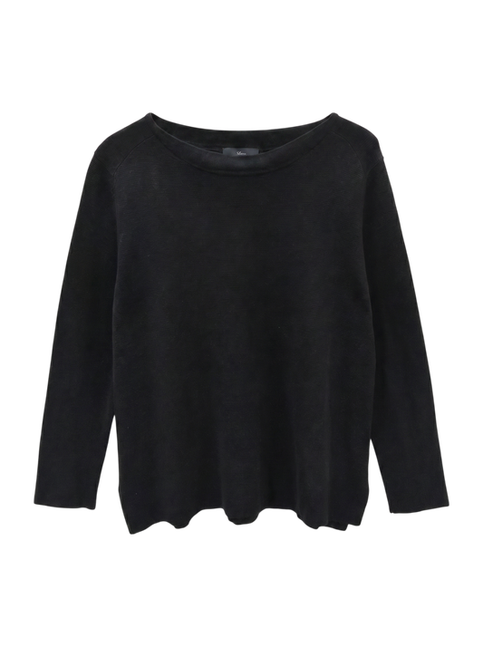 NL:SILK BOAT NECK KNIT
