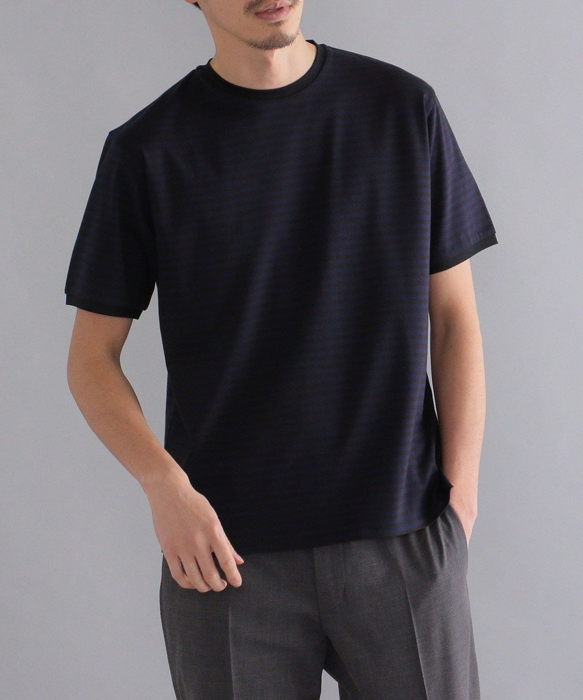 SHIPS: ALBINI クルーネック ボーダー Tシャツ