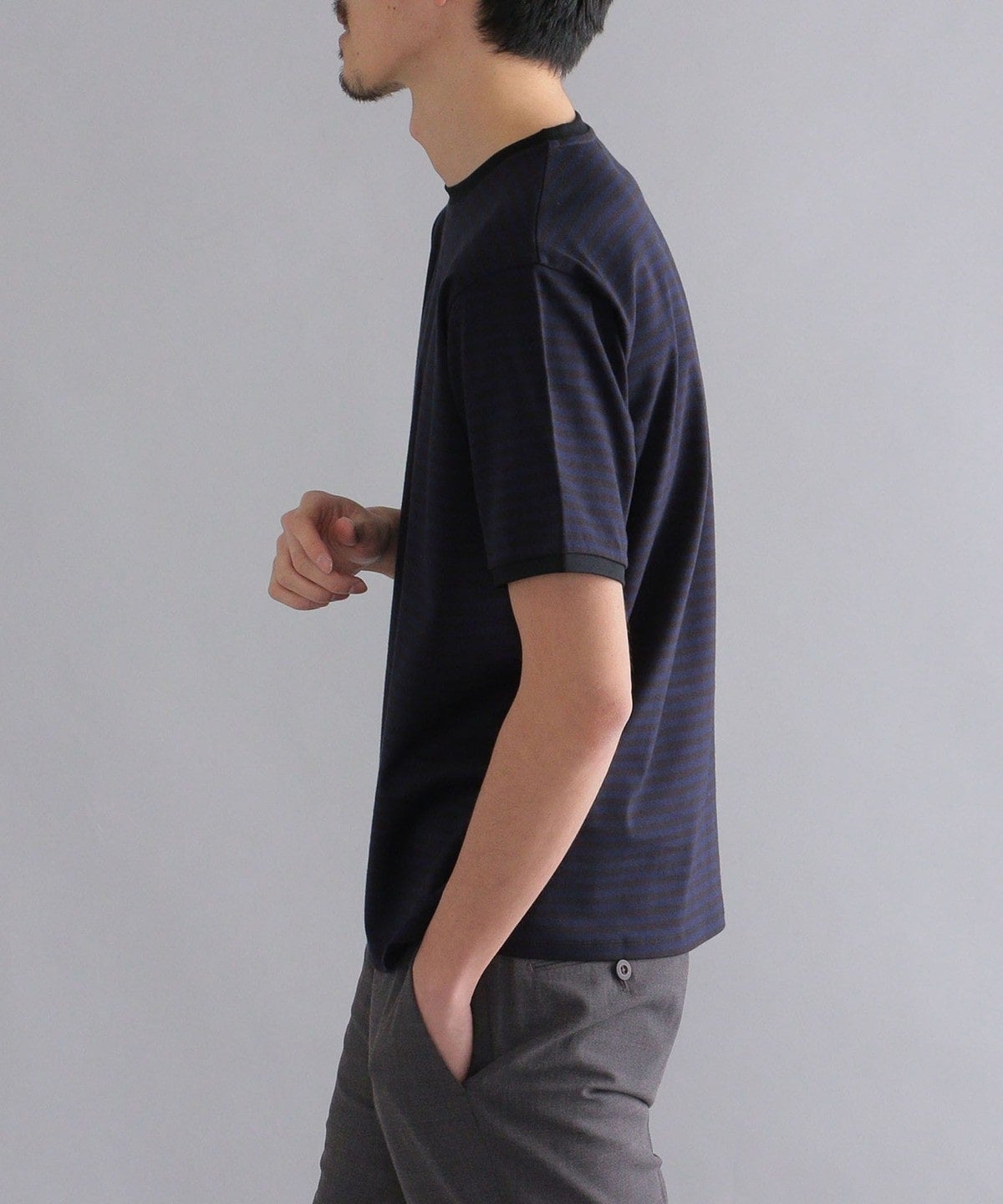 SHIPS: ALBINI クルーネック ボーダー Tシャツ