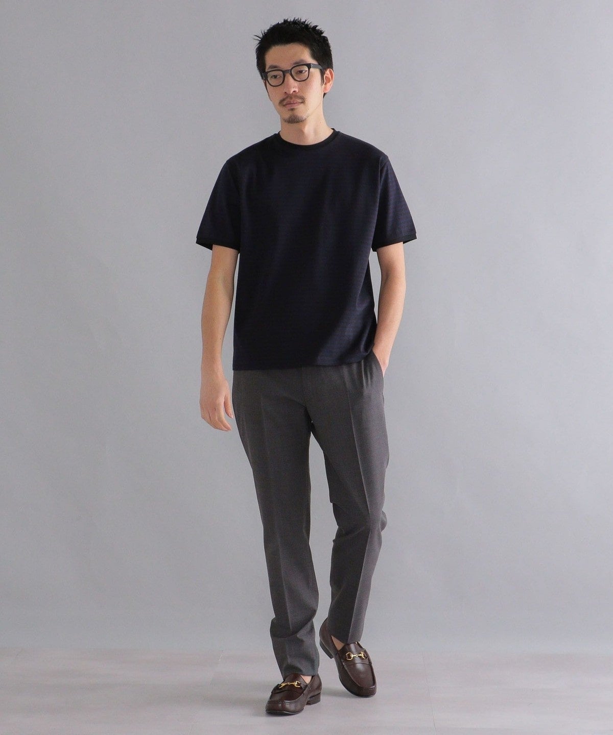 SHIPS: ALBINI クルーネック ボーダー Tシャツ