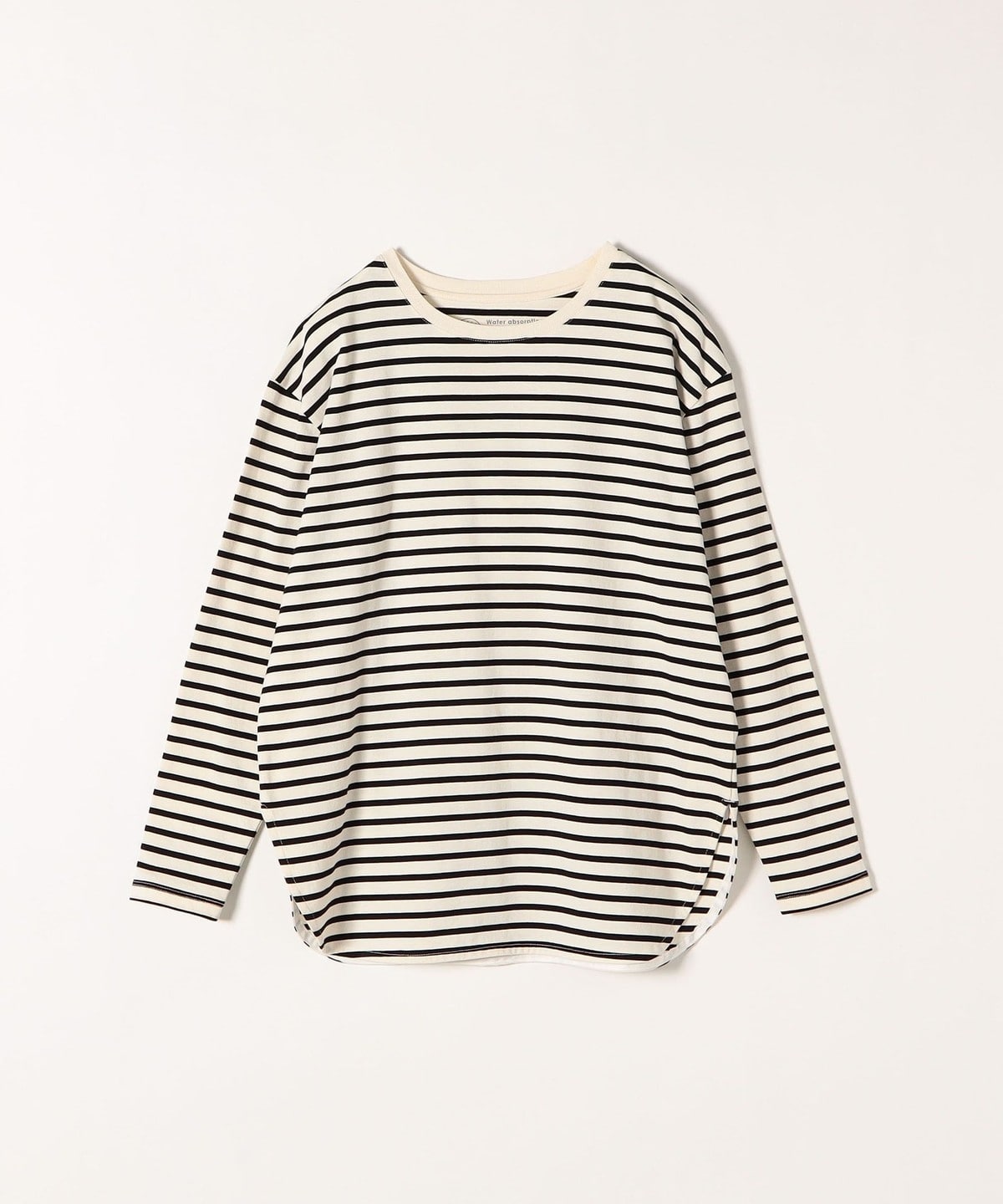 SHIPS any:〈吸水速乾〉ラウンドヘム ロングスリーブ ワイド TEE
