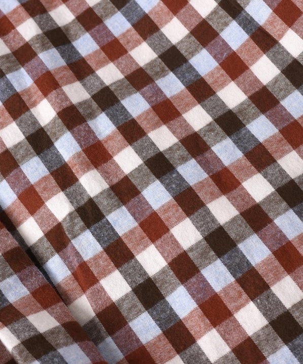 SHIPS: AIRY SHIRTS ペルヴィアン ピマ/ネル ボタンダウン シャツ