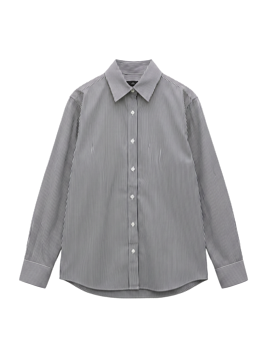 PrimaryNavyLabel:ストライプシャツ