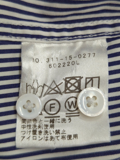 PrimaryNavyLabel:ストライプシャツ