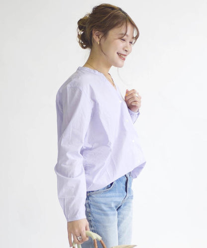 SHIPS Days STANDARD:バックギャザーロングスリーブシャツ gingham