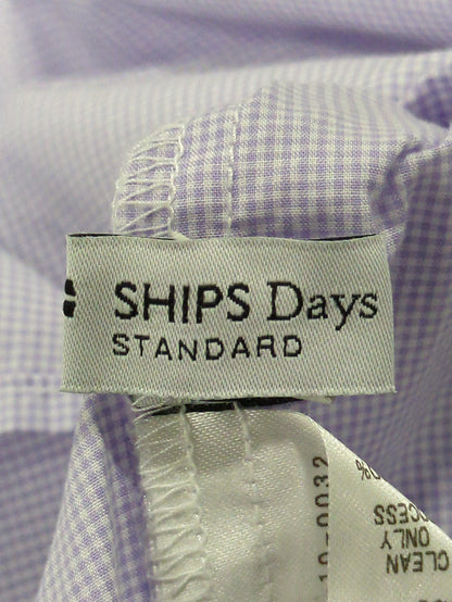 SHIPS Days STANDARD:バックギャザーロングスリーブシャツ gingham