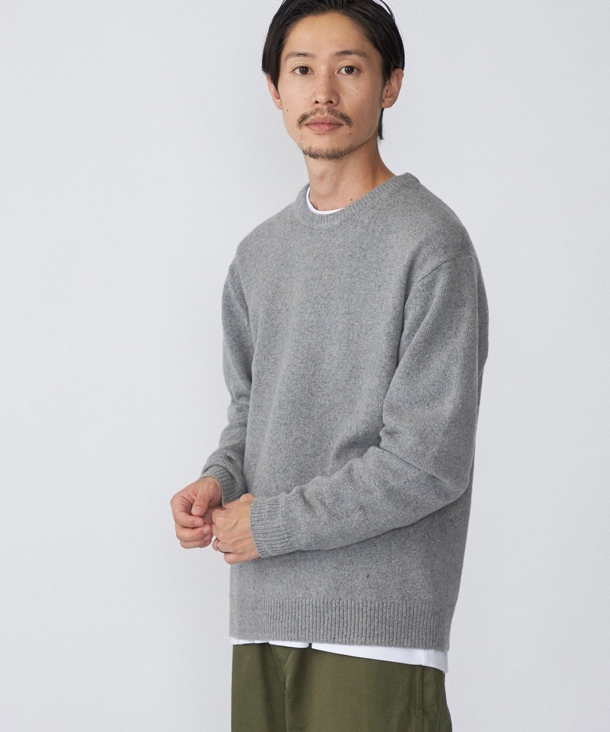 SHIPS: リサイクル カシミヤ クルーネック ニット