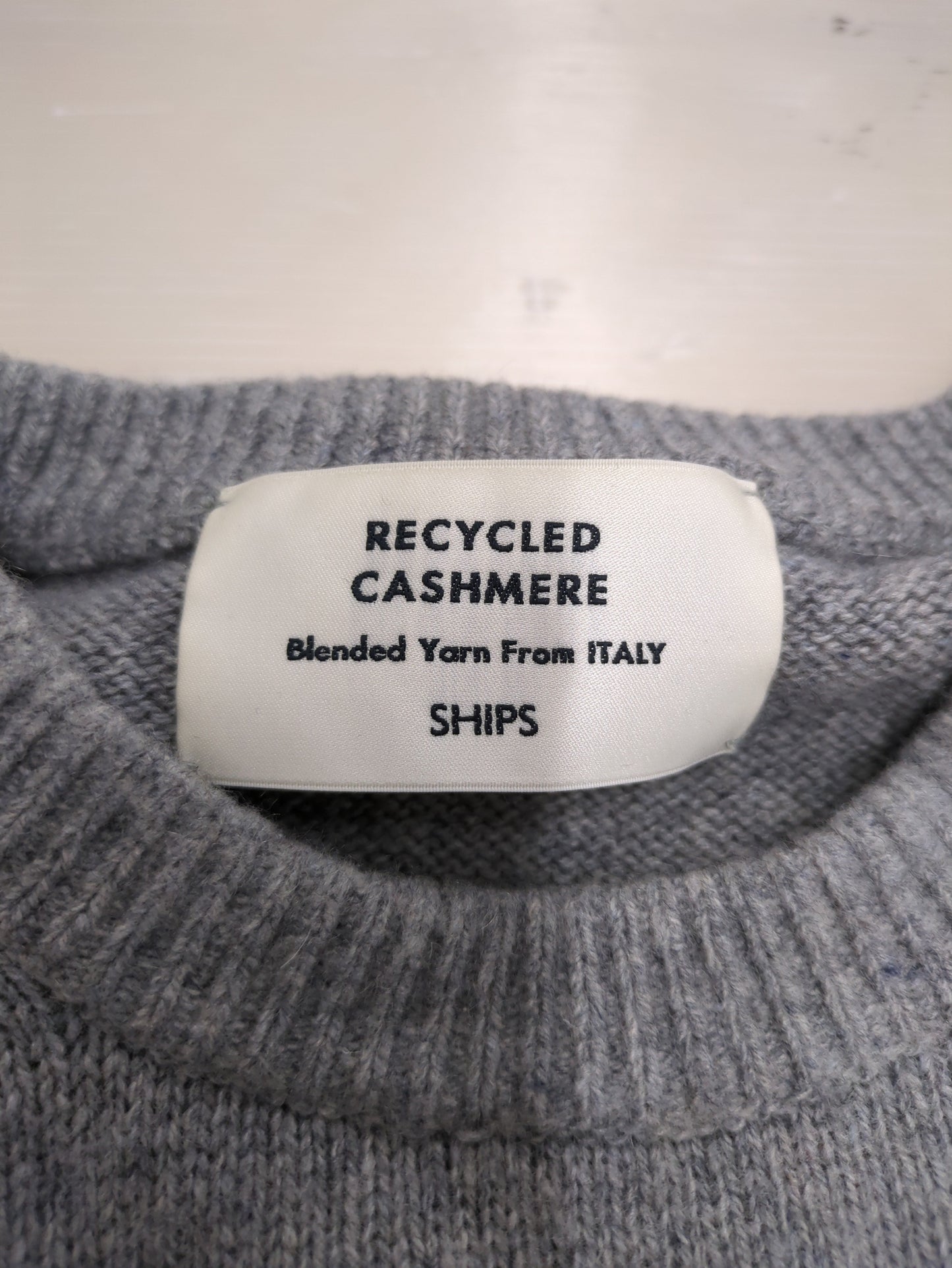 SHIPS: リサイクル カシミヤ クルーネック ニット