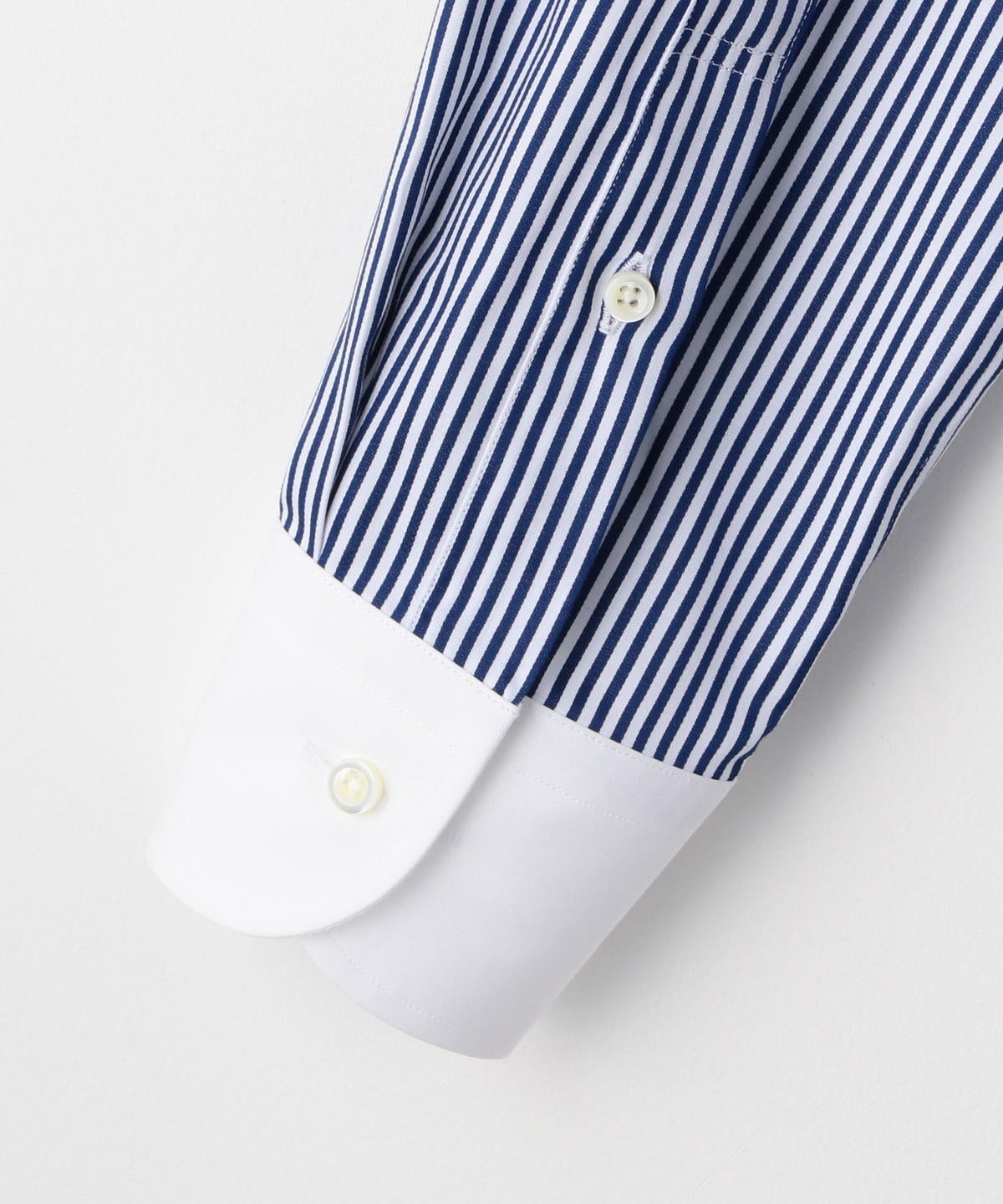 SD: ロンスト クレリック ホリゾンタルカラー シャツ(ネイビー)