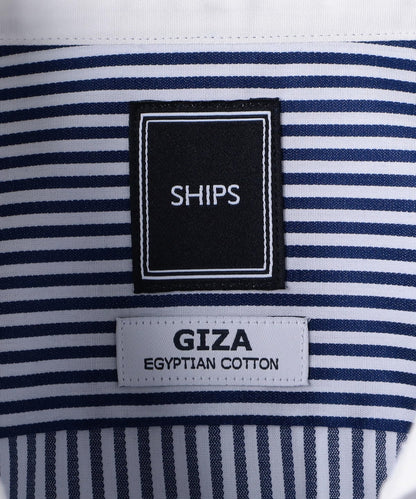 SD: ロンスト クレリック ホリゾンタルカラー シャツ(ネイビー)