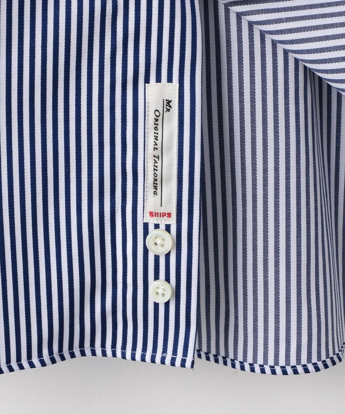 SD: ロンスト クレリック ホリゾンタルカラー シャツ(ネイビー)