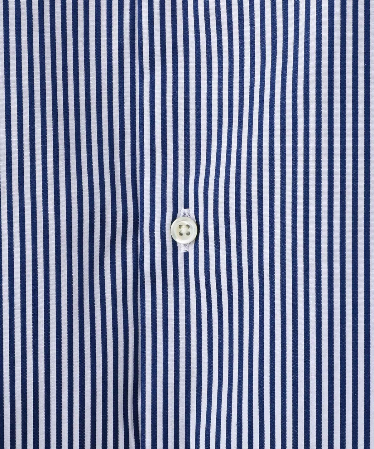 SD: ロンスト クレリック ホリゾンタルカラー シャツ(ネイビー)