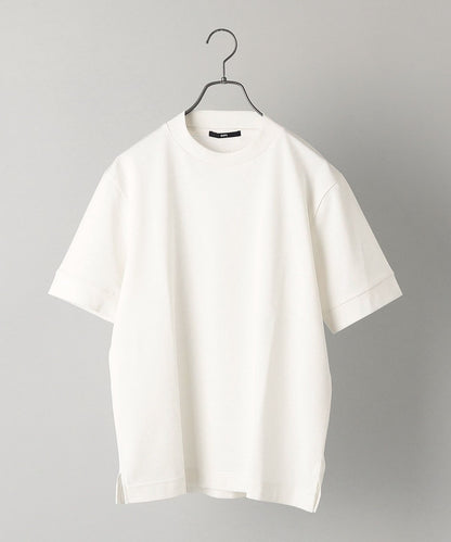 【WEB限定】SHIPS: 形態安定 防シワ加工 テレワーク ビズ クルーネック Tシャツ