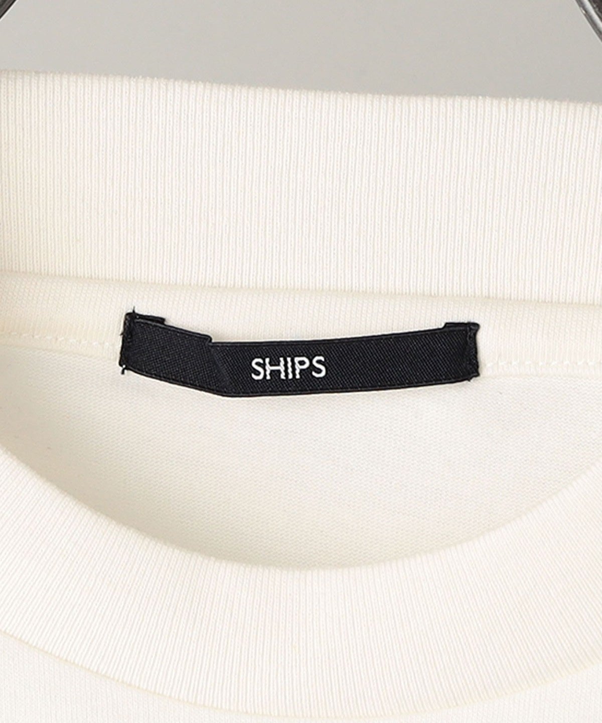 【WEB限定】SHIPS: 形態安定 防シワ加工 テレワーク ビズ クルーネック Tシャツ