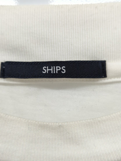 【WEB限定】SHIPS: 形態安定 防シワ加工 テレワーク ビズ クルーネック Tシャツ