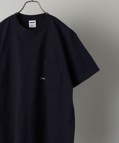 【WEB限定】SHIPS: マイクロ SHIPSロゴ ポケット Tシャツ