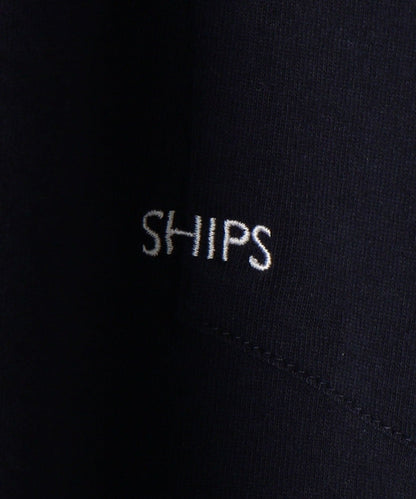 【WEB限定】SHIPS: マイクロ SHIPSロゴ ポケット Tシャツ