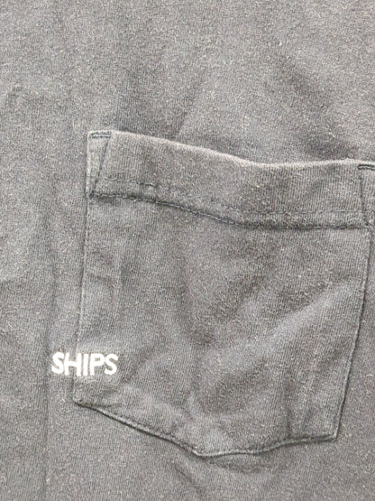 【WEB限定】SHIPS: マイクロ SHIPSロゴ ポケット Tシャツ
