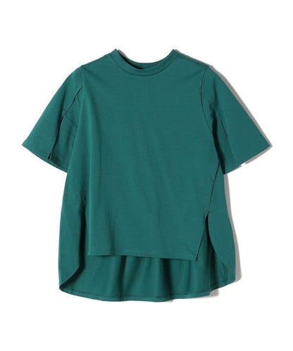 オーガニックコットン スリット スリーブ フレア TEE