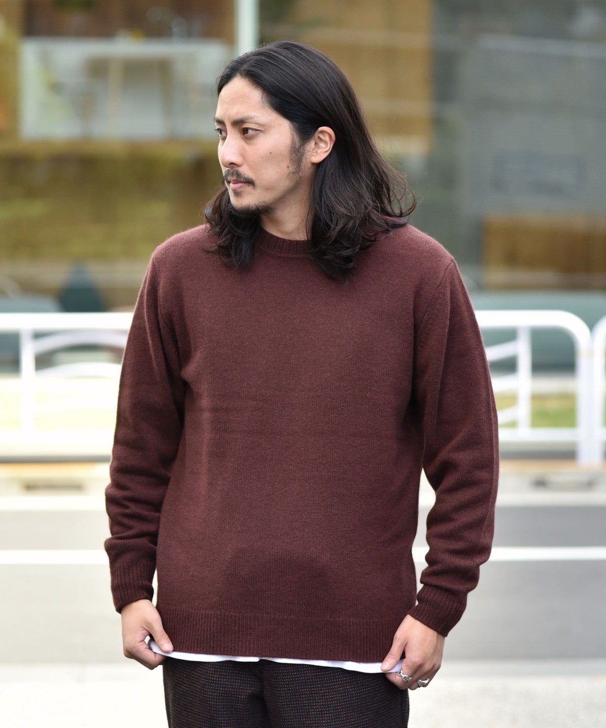 SHIPS: 2PLY カシミヤ クルーネック プルオーバー