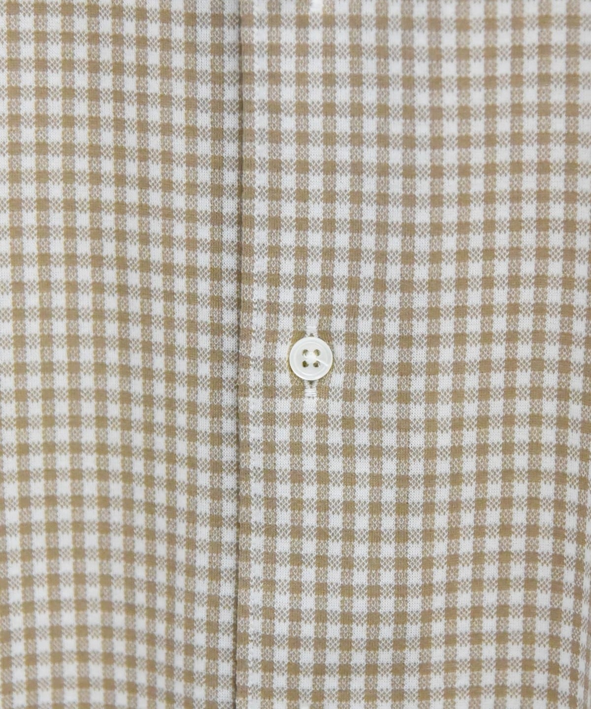 SHIPS:ALBINI ジャージー ギンガムチェック イタリアン ワイドカラー シャツ