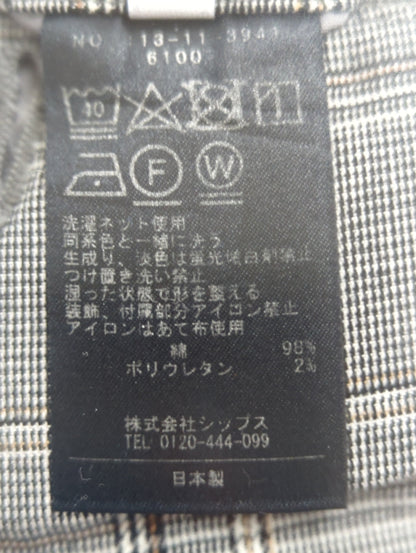 SHIPS: <ストレッチ>ノープリーツ チェックパンツ