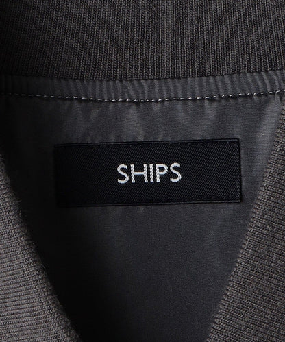 SHIPS: ウール ボア パイル リブ ブルゾン