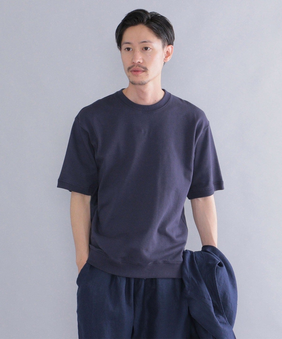 SHIPS: スヴィン コットン スウェット Tシャツ