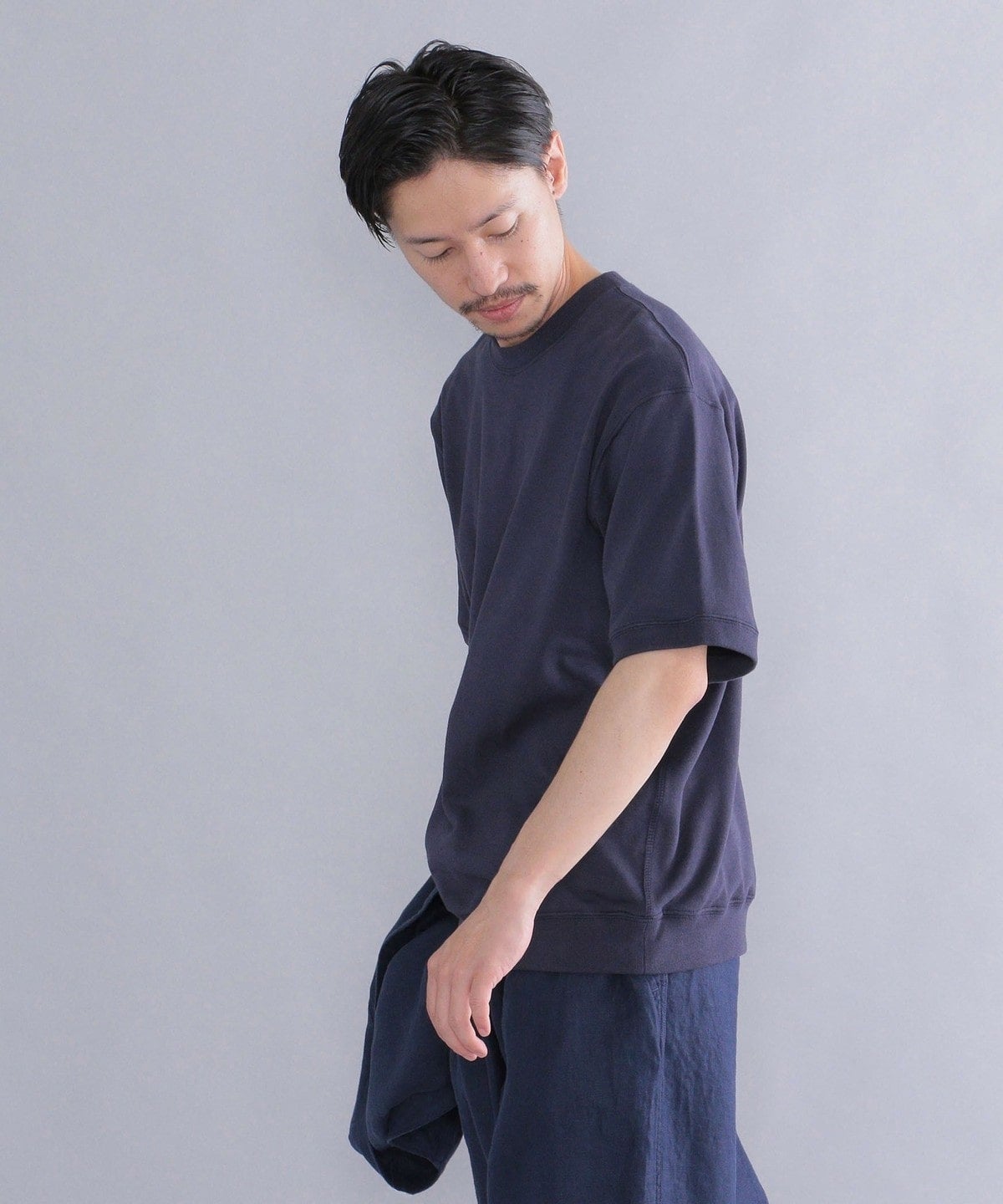 SHIPS: スヴィン コットン スウェット Tシャツ