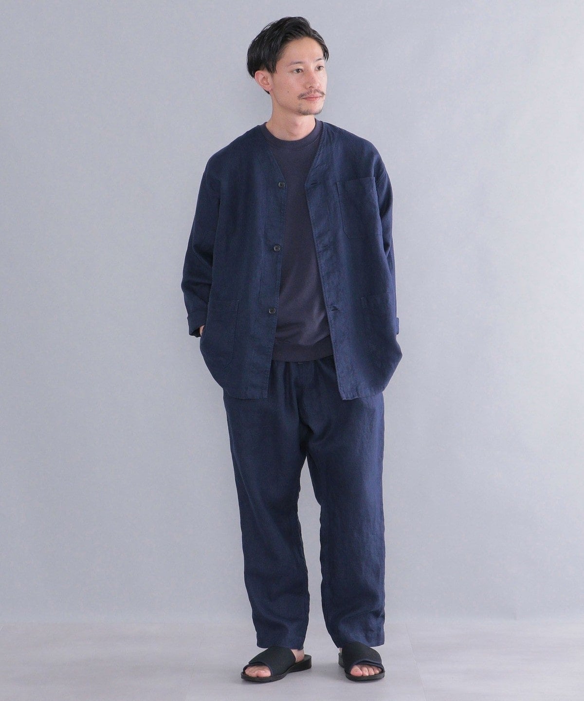 SHIPS: スヴィン コットン スウェット Tシャツ