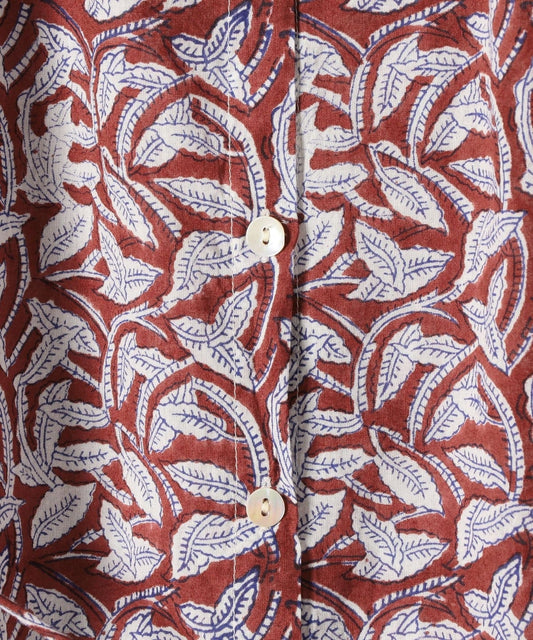 ZEN ETHIC:リーフプリント ワンピース