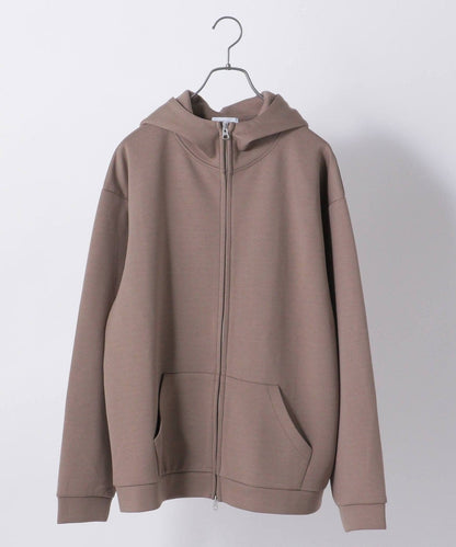 SHIPS any:  ワイドシルエット ポンチ ジップアップ パーカー