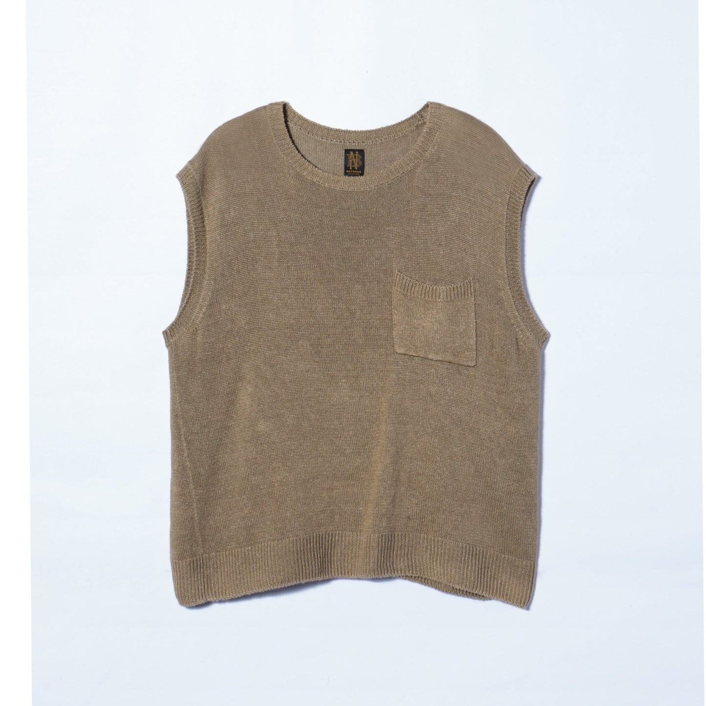 BATONER:FADE HEMP C/N VEST