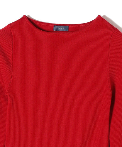 〈手洗い可能〉ウールリブロングスリーブプルオーバー