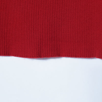 〈手洗い可能〉ウールリブロングスリーブプルオーバー