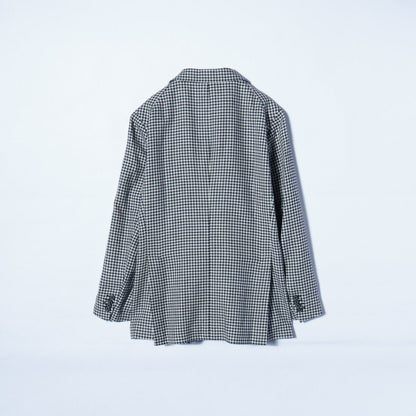 TAGLIATORE:コットン リネン ハウンドトゥース シングル2B ジャケット