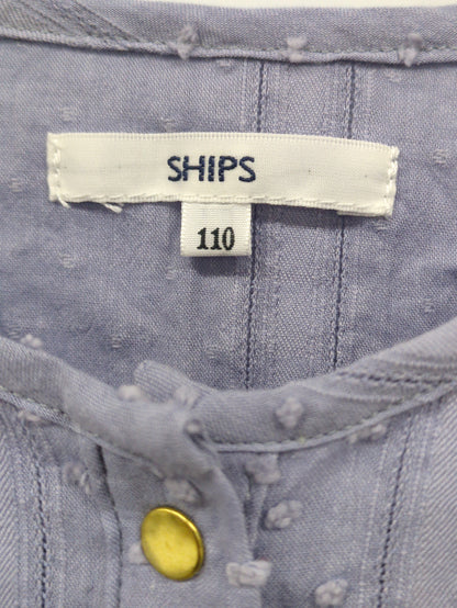 SHIPS KIDS:100〜130cm / スナップ ボタン ティアード ブラウス