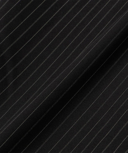 quaranciel:〈手洗い可能〉ストライプ バンドカラー シャツ
