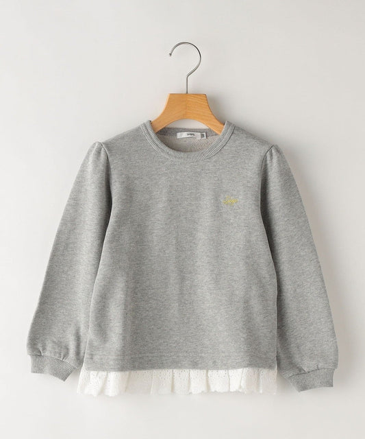 SHIPS KIDS:レース フリル スウェット(100〜130cm)
