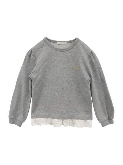 SHIPS KIDS:レース フリル スウェット(100〜130cm)