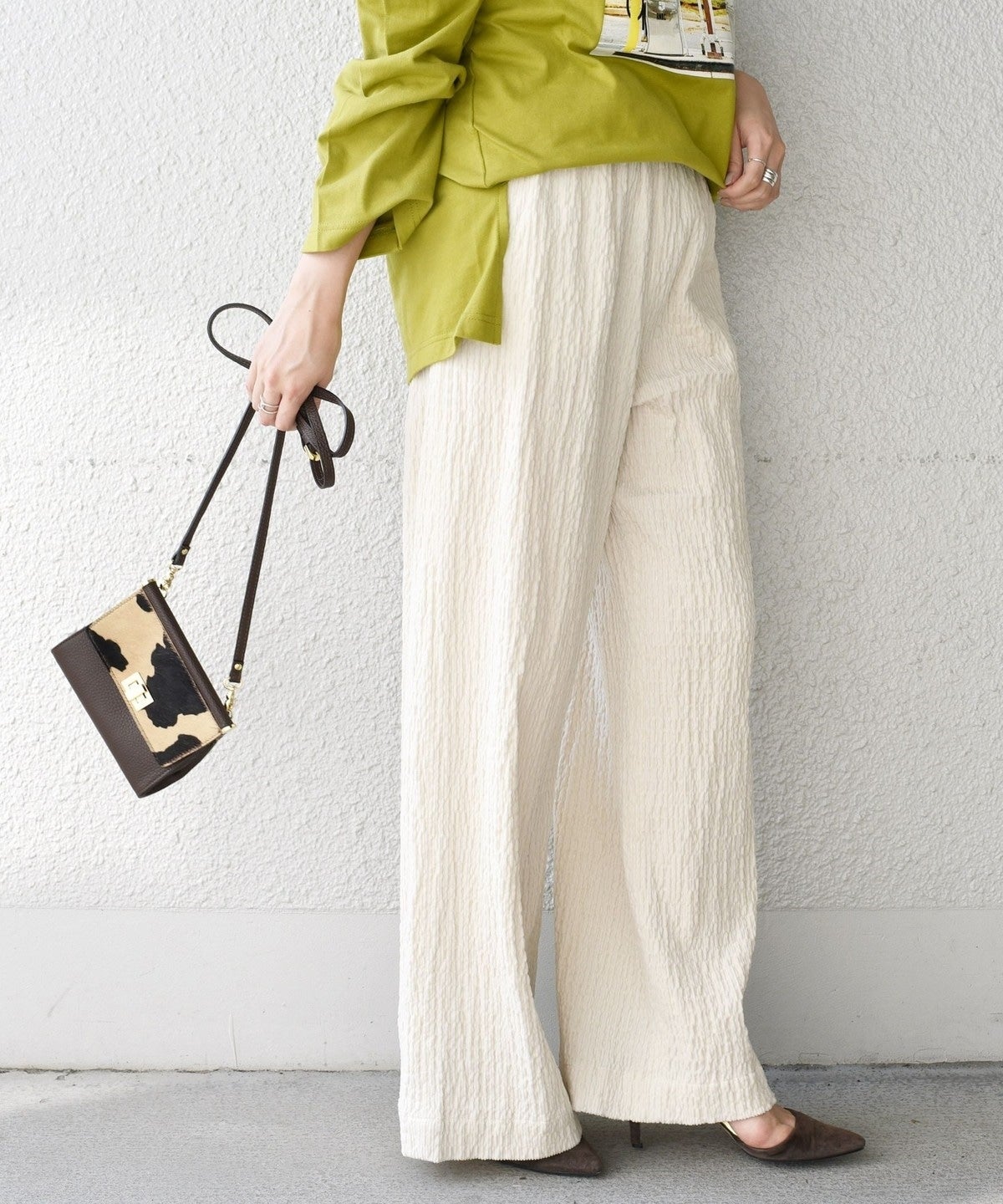 【WEB限定】シャーリングコーデュロイイージーパンツ