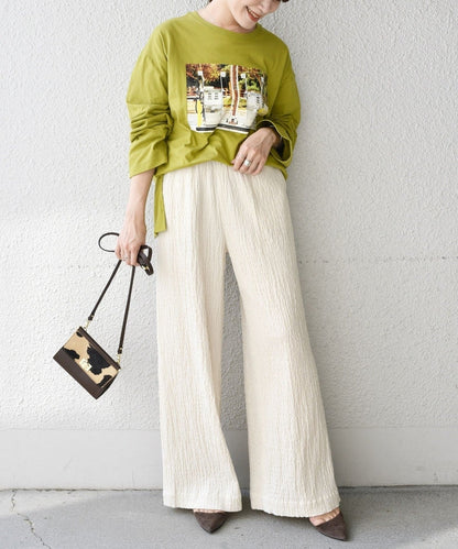 【WEB限定】シャーリングコーデュロイイージーパンツ
