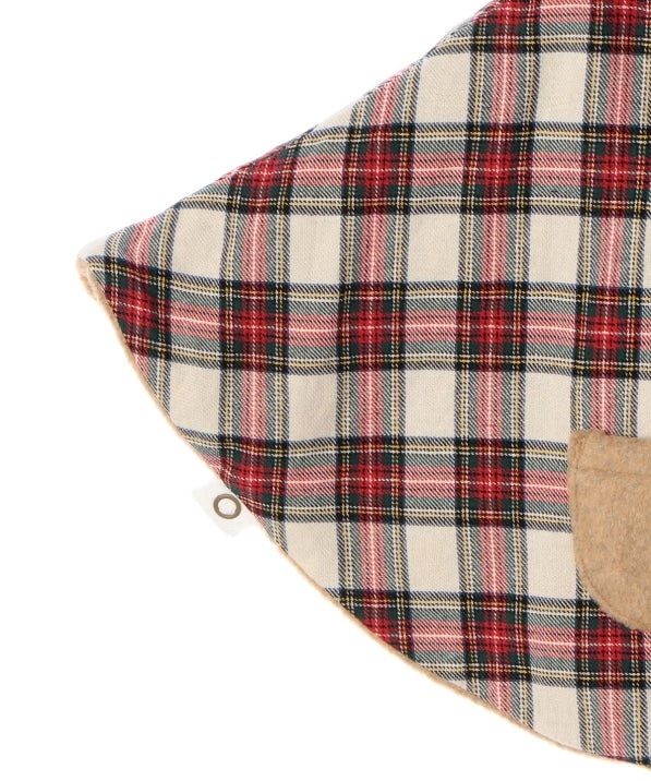 SHIPS KIDS:チェック×フリース マント