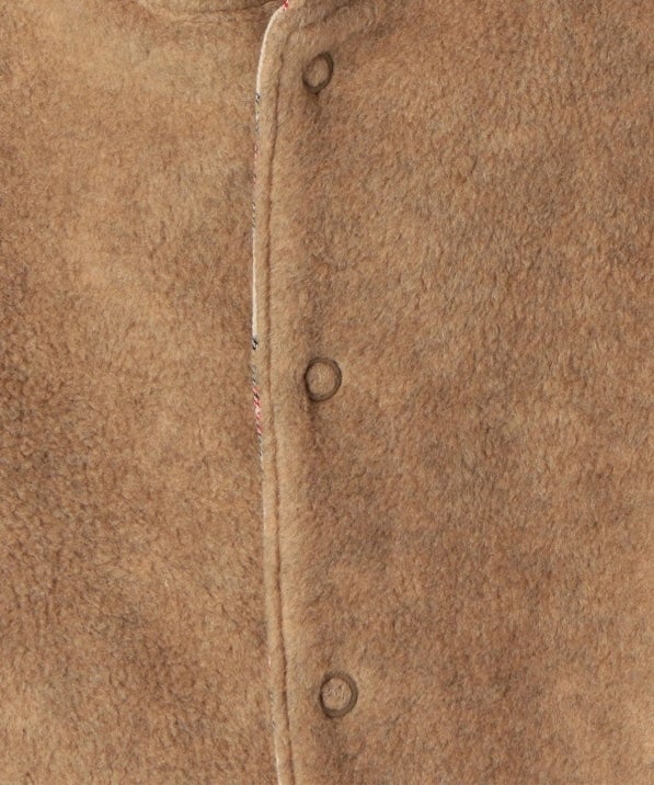 SHIPS KIDS:チェック×フリース マント