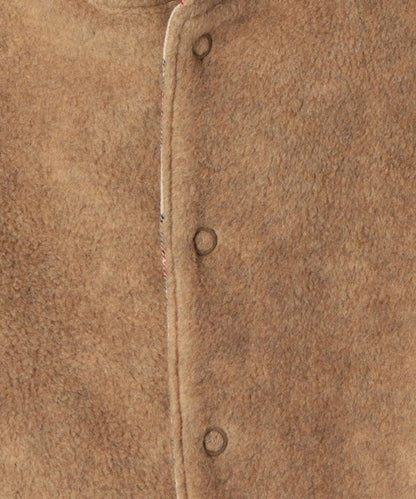 SHIPS KIDS:チェック×フリース マント