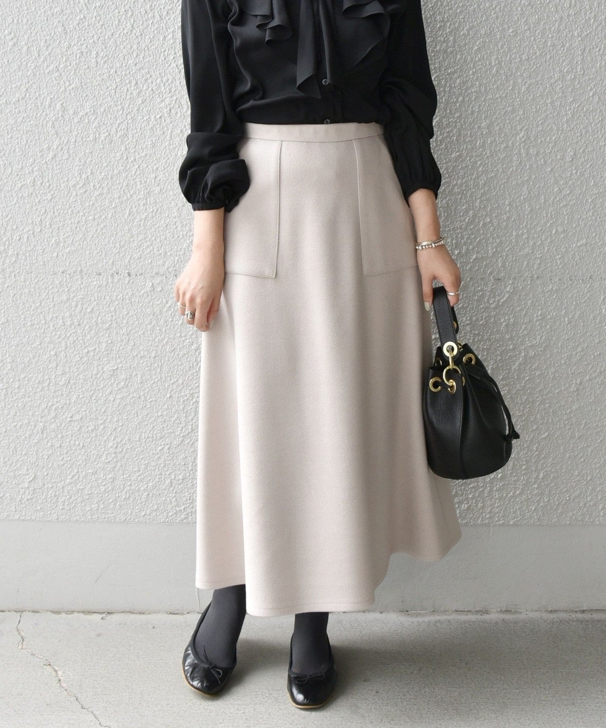 SHIPS any: ジャージメルトン サーキュラー スカート