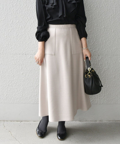 SHIPS any: ジャージメルトン サーキュラー スカート